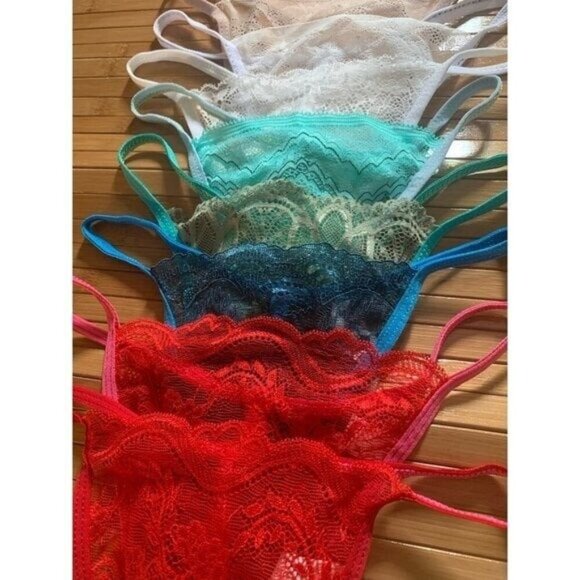 NEW Women’s 9 Pair Lace G-String Thong Set XS/S - Picture 5 of 10